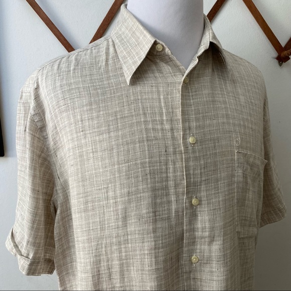 Nazareno Gabrielli Linen Button Down Shirt Made In Italy - Picture 10 of 14